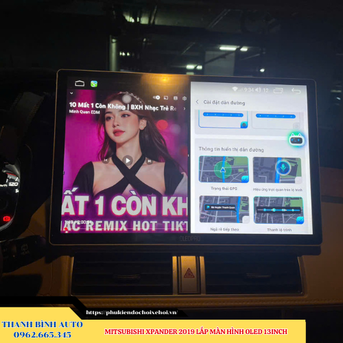 Mitsubishi Xpander 2019 lắp màn hình Oled 13inch Thanh Bình Auto
