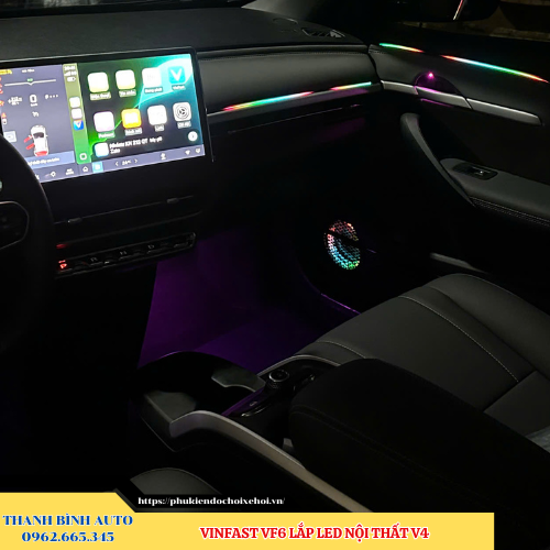 VinFast VF6 gắn Led nội thất V4 Thanh Bình Auto