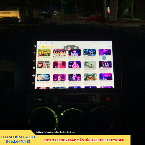 Toyota Innova lắp màn hình Zestech ZT 2K 360 Thanh Bình Auto