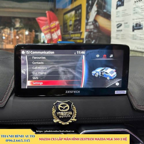 Mazda CX5 lắp màn hình Zestech Mazda MLK 360 2 hệ Thanh Bình Auto