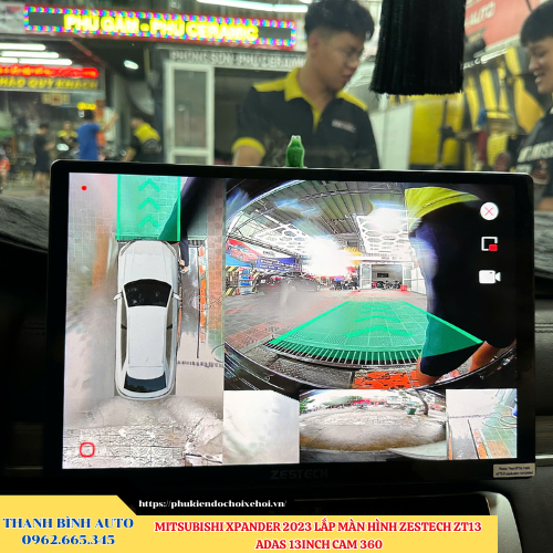 Mitsubishi Xpander 2023 lắp màn hình Zestech ZT13 ADAS 13inch 2K Cam 360 Thanh Bình Auto