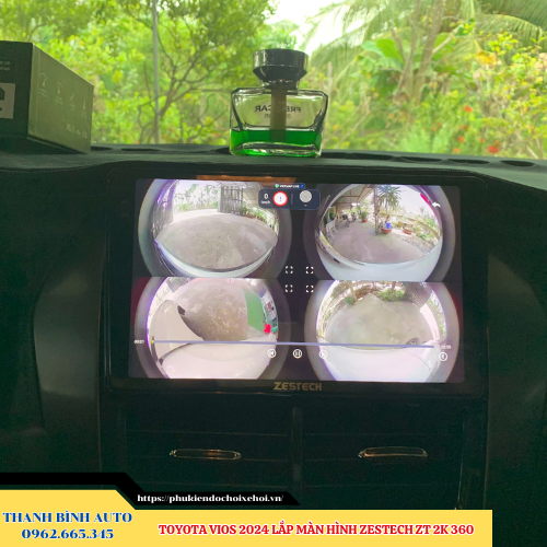 Toyota Vios 2024 gắn màn hình Zestech ZT 2K 360 Thanh Bình Auto