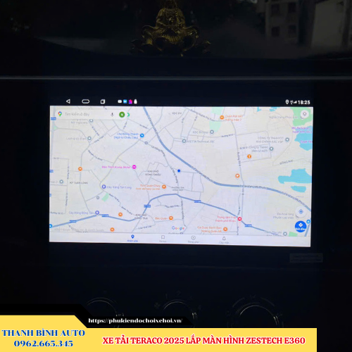 Xe tải Teraco 2025 lắp màn hình Zestech E360 Thanh Bình Auto