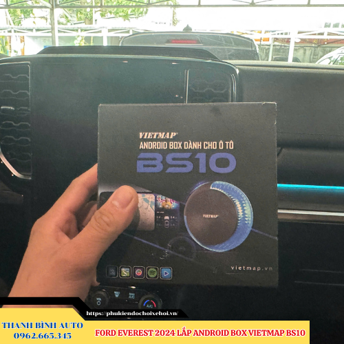 Ford Everest 2024 lắp Android Box Vietmap BS10 Thanh Bình Auto