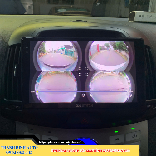 Hyundai Avante lắp màn hình Zestech Z18 360 Thanh Bình Auto