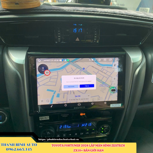 Toyota Fortuner 2024 lắp màn hình Zestech ZX10+ Bản Giới Hạn Thanh Bình Auto