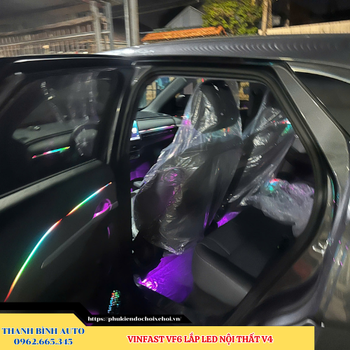 VinFast VF6 gắn Led nội thất V4 Thanh Bình Auto