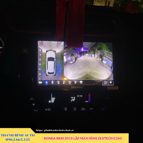 Honda Brio 2019 lắp màn hình Zestech E360 Thanh Bình Auto