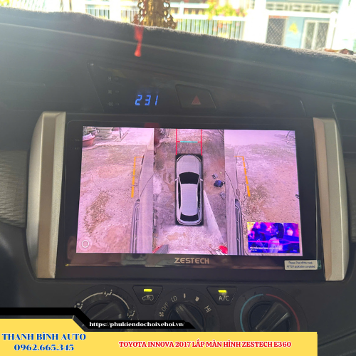 Toyota Innova 2017 lên màn hình Zestech E360 Thanh Bình Auto
