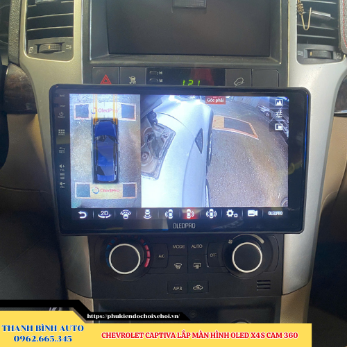 Chevrolet Captiva gắn màn hình Oled X4S Cam 360 Thanh Bình Auto