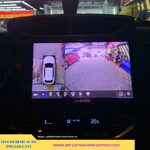 Honda BRV lắp màn hình Zestech E360 Thanh Bình Auto