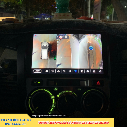 Toyota Innova lắp màn hình Zestech ZT 2K 360 Thanh Bình Auto