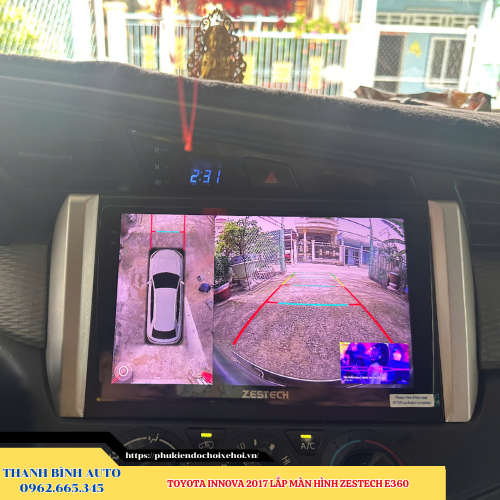 Toyota Innova 2017 lên màn hình Zestech E360 Thanh Bình Auto