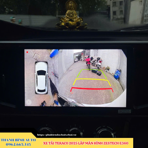 Xe tải Teraco 2025 lắp màn hình Zestech E360 Thanh Bình Auto