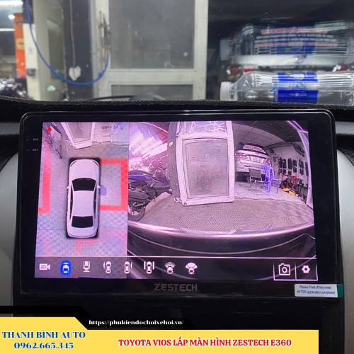 Màn hình Zestech E360 gắn xe Toyota Vios Thanh Bình Auto