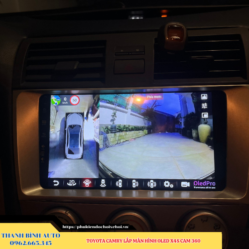 Toyota Camry lên màn hình Oled X4S Cam 360 Thanh Bình Auto