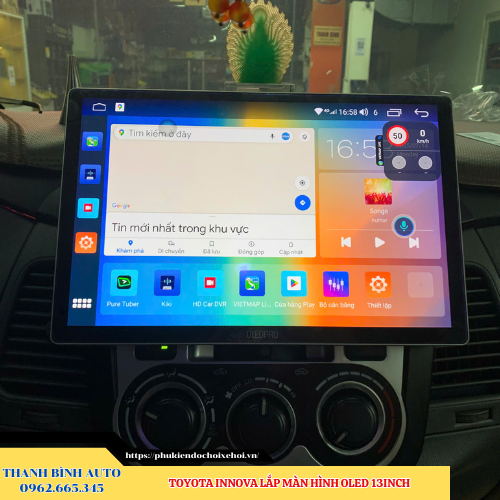 Toyota Innova lên màn hình Oled 13inch Thanh Bình Auto