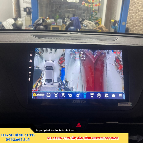 Kia Carens 2023 lắp màn hình Zestech 360 Base Thanh Bình Auto