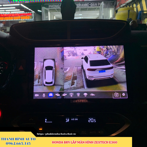 Honda BRV lắp màn hình Zestech E360 Thanh Bình Auto