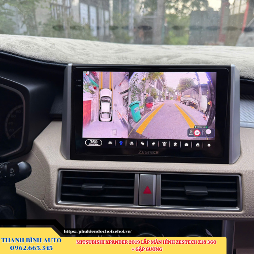 Mitsubishi Xpander 2019 lắp màn hình Zestech Z18 360 + Gập gương Thanh Bình Auto
