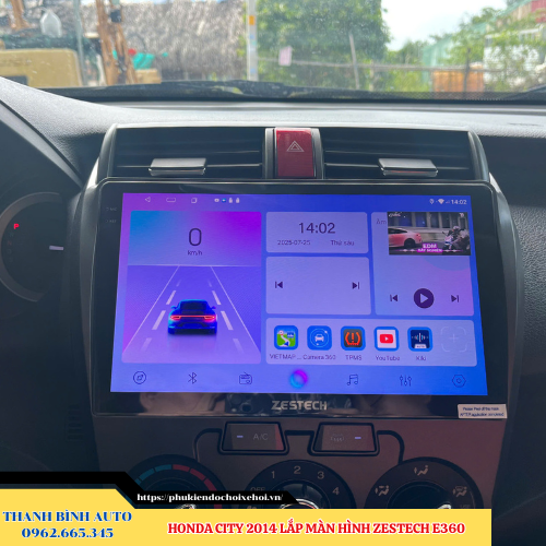 Honda City 2014 lên màn hình Zestech E360 Thanh Bình Auto