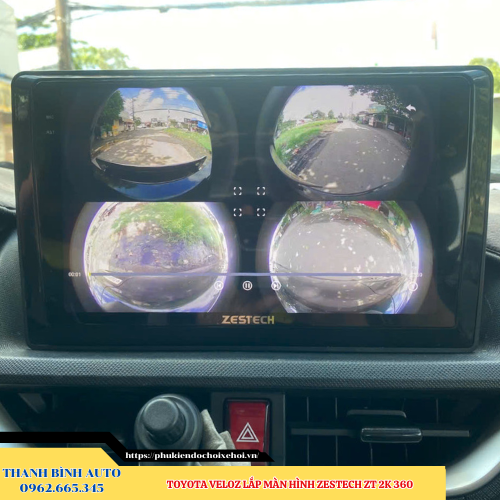Toyota Veloz lắp màn hình Zestech ZT 2K 360 Thanh Bình Auto