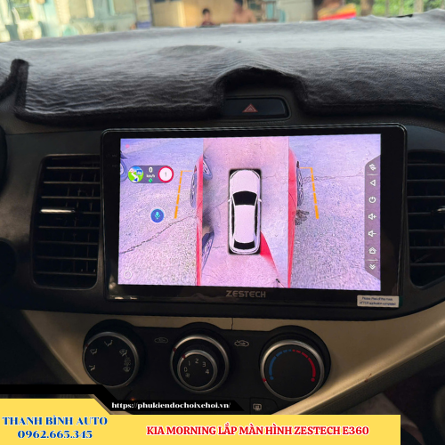 Kia Morning lắp màn hình Zestech E360 Thanh Bình Auto
