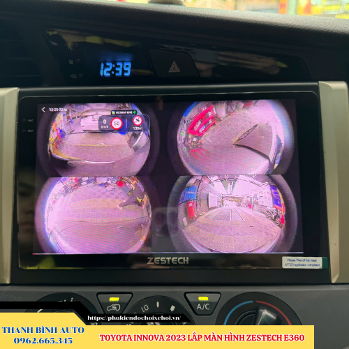 Toyota Innova 2023 lắp màn hình Zestech E360 Thanh Bình Auto