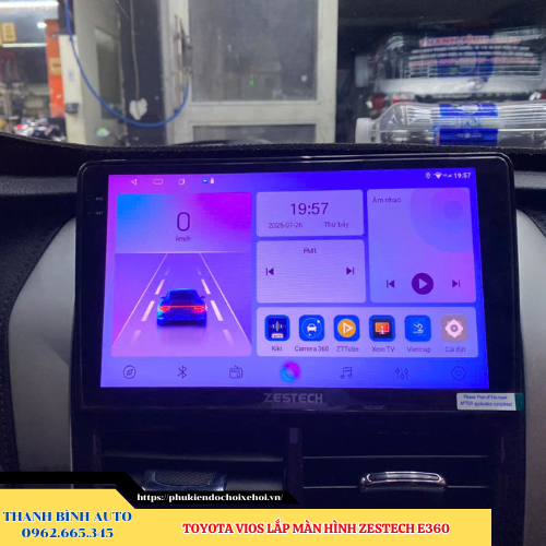 Màn hình Zestech E360 gắn xe Toyota Vios Thanh Bình Auto