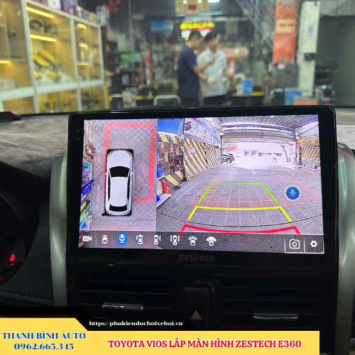 Toyota Vios gắn màn hình Zestech E360 Thanh Bình Auto