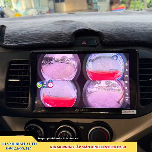 Kia Morning lắp màn hình Zestech E360 Thanh Bình Auto
