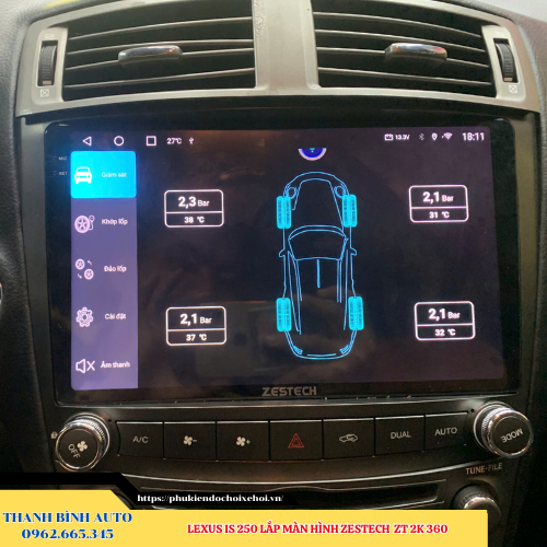 Lexus IS 250 lắp màn hình Zestech ZT 2K 360 Thanh Bình Auto