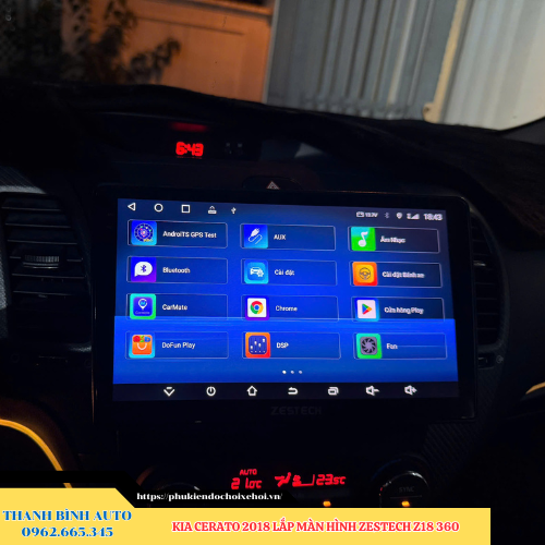 Kia Cerato 2018 lắp màn hình Zestech Z18 360 Thanh Bình Auto