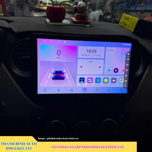 Hyundai i10 2015 lắp màn hình Zestech Z18 Thanh Bình Auto