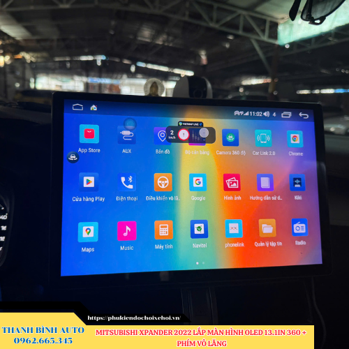 Mitsubishi Xpander 2022 lắp màn hình Oled 13.1 inch 360 + Phím vô lăng Thanh Bình Auto