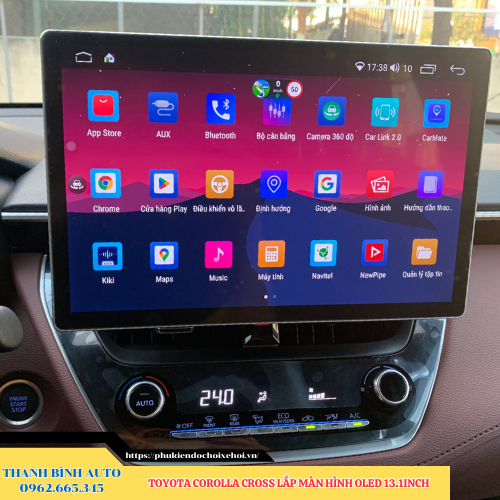 Toyota Corolla Cross lắp màn hình Oled 13.1 inch Thanh Bình Auto