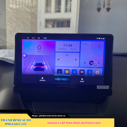 Mazda 2 lên màn hình Zestech E360 Thanh Bình Auto