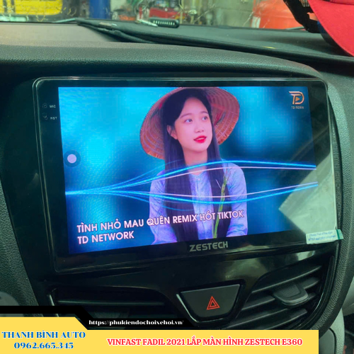 VinFast Fadil 2021 gắn màn hình Zestech E360 Thanh Bình Auto