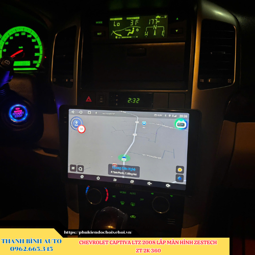 Chevrolet Captiva LTZ 2008 gắn màn hình Zestech ZT 2K 360 Thanh Bình Auto