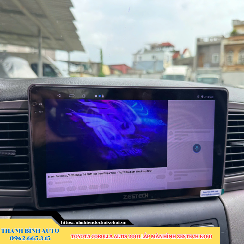 Toyota Corolla Altis 2001 lắp màn hình Zestech E360 Thanh Bình Auto