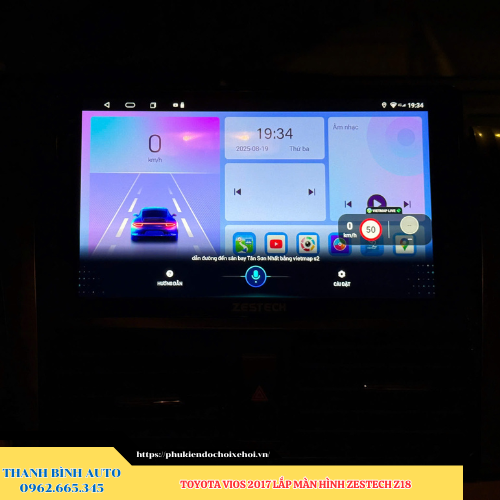 Toyota Vios 2017 lên màn hình Zestech Z18 Thanh Bình Auto