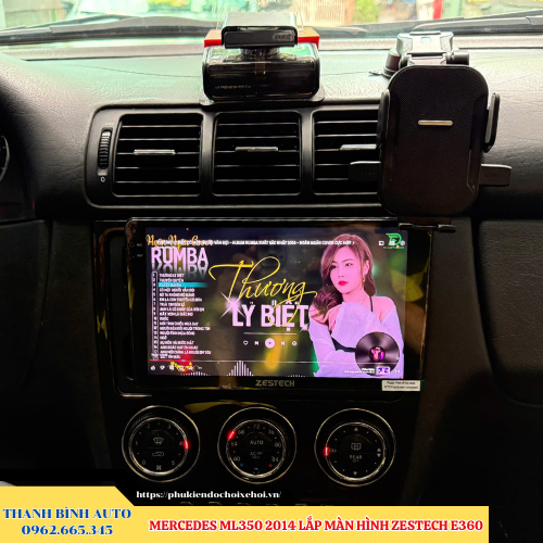 Mercedes ML350 2014 lắp màn hình Zestech E360 Thanh Bình Auto