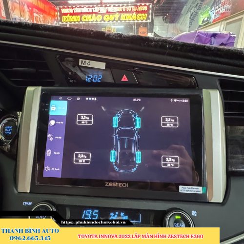 Toyota Innova 2022 lắp màn hình Zestech E360 Thanh Bình Auto