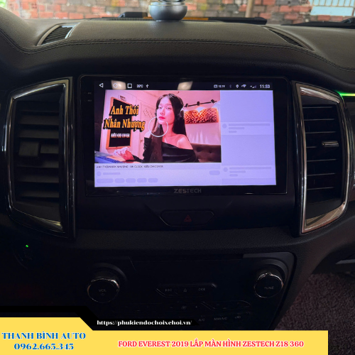 Ford Everest 2019 lên màn hình Zestech Z18 360 Thanh Bình Auto
