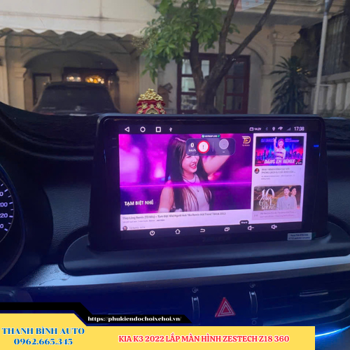 Kia K3 2022 lắp màn hình Zestech Z18 360 Thanh Bình Auto