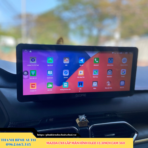 Mazda CX8 lắp màn hình Oled 12.3 inch Cam 360 Thanh Bình Auto