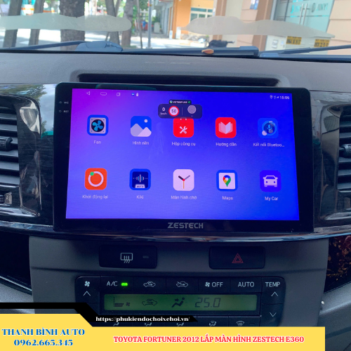Toyota Fortuner 2012 lắp màn hình Zestech E360 Thanh Bình Auto