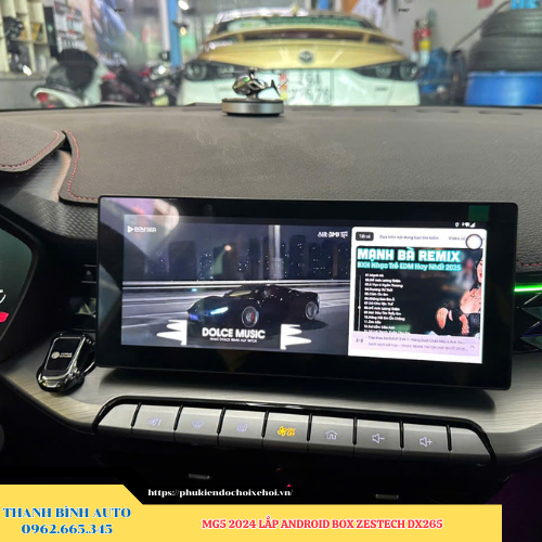 MG5 2024 lắp Android Box Zestech DX265 Thanh Bình Auto