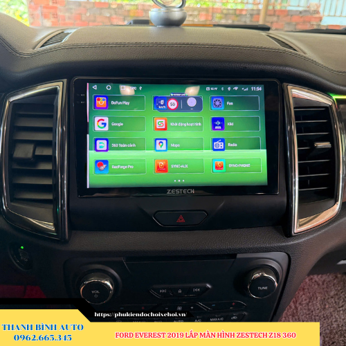 Ford Everest 2019 lên màn hình Zestech Z18 360 Thanh Bình Auto