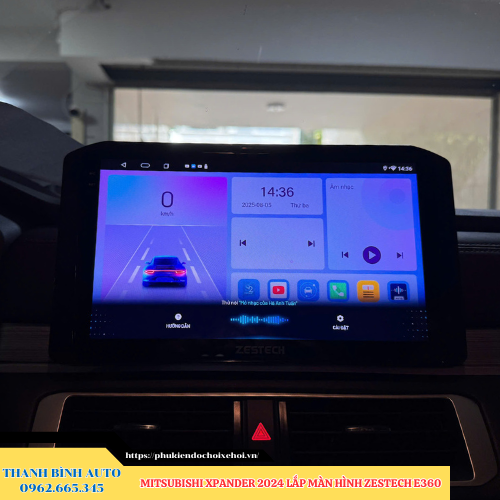 Mitsubishi Xpander 2024 lên màn hình Zestech E360